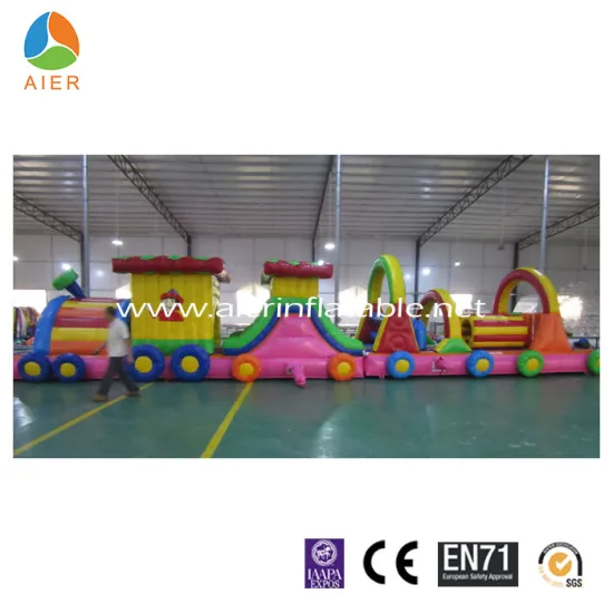 PVC material Commercial Inflatable small train for kids