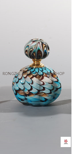 Peacock Color Perfume Bottle