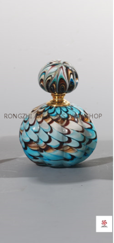 Peacock Color Vintage Perfume Bottles