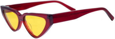 C4 Acetate Spectacle Frame Transparent Red