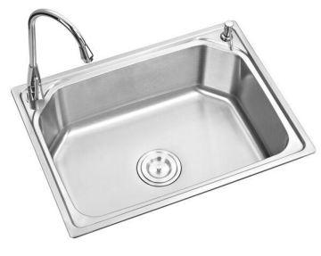 Ss201 530X380X200 mm Single Bowl Kitchen Sink