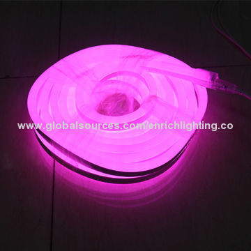 Flexible LED Neon Rope Lights with Single Color, 120/220/12/24V Input Voltage, 80 Pieces/Meter, IP65