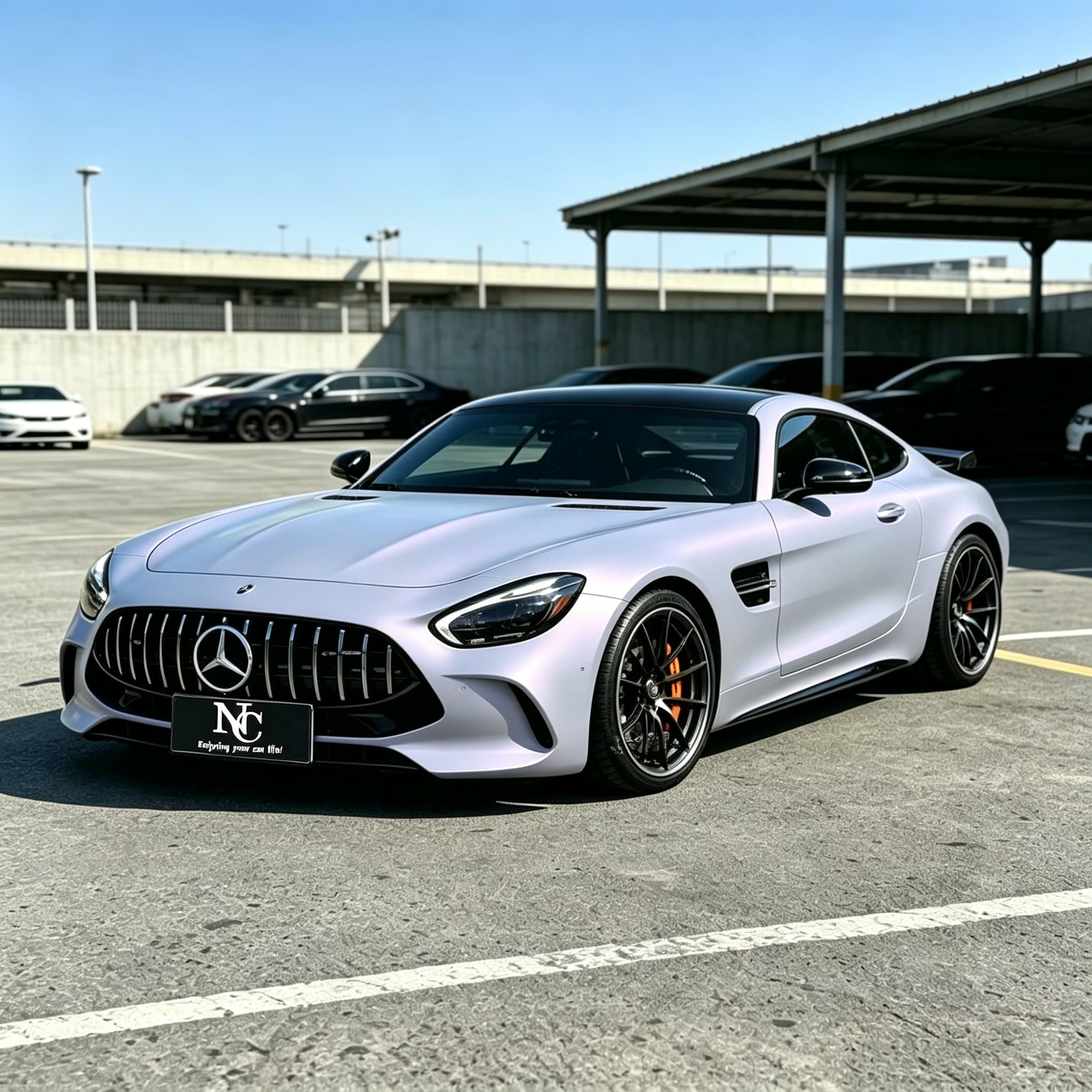 Self-Healing Tech-Silver Purple Car Wrapping