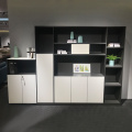 White simple modern file storage melamine office wood cabinet