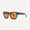 Slightly thicker square Acetate Unisex Sunglasses