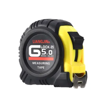 heavy duty 7.5m/25ft rubber steel measuring tape