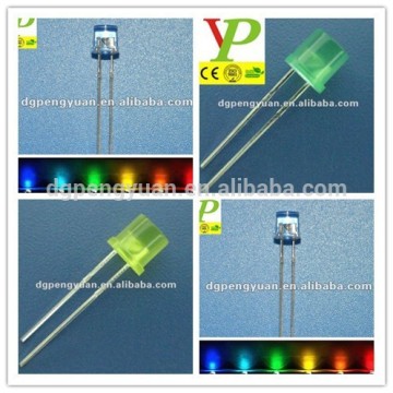 low price 5mm flat top 615-630nm red led 2015 HOT!