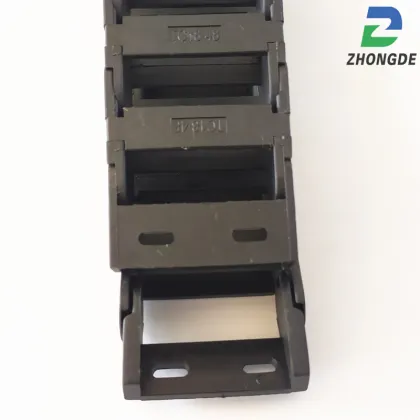 Shandong Zhongde Customized Plastic cable drag chain for Electronic Equipment