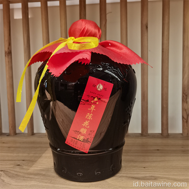 Botol 3 tahun Shaoxing Huadiao Wine 2.5L