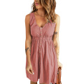 Womens Casual Sleeveless Button Down Dresses