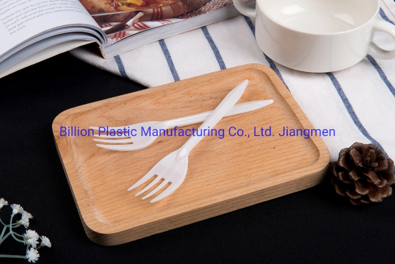 White Plastic Food Grade PP Disposable Plastic Fork