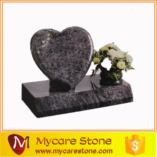 UK Style Angel Granite tombstone with Heart