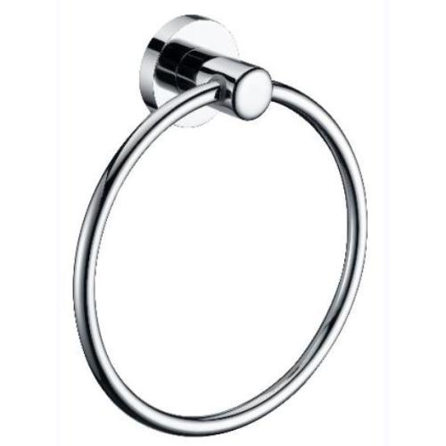 Simple circle chrome towel ring