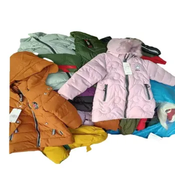4.25 Dollar Children's Down Jacket - DZL050 Winter Fur Coat for Boys and Girls