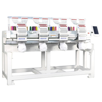 CPM Computerized Embroidery Machine with 4 Heads, Complete Board Screen, Power Collar Mark, and Plastic Frame