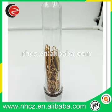 Gold&Rose Gold paper clip in plastic tube