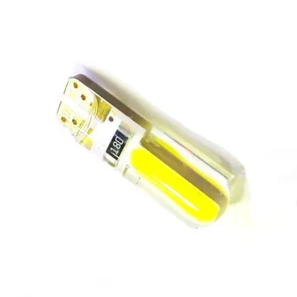 12V Car LED T10 W5W COB Clearance Light Bulb - 20 Silicon Chips, White