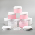 Vente en gros de haute qualité 100g écologique double compartiment plastique Pp Grosted White Cosmetic Pot Cream Jar