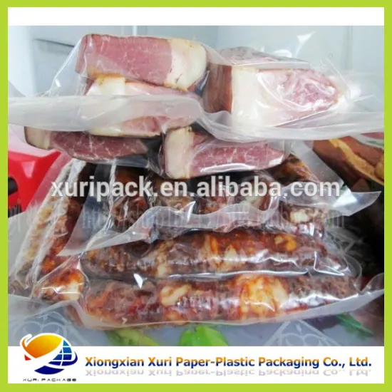 Low temperature food packaging plastic bag