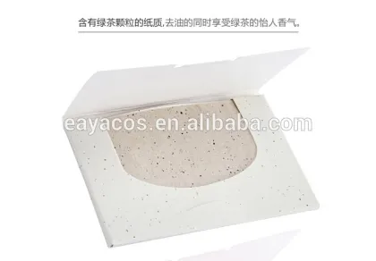 Facial blotting film with green tea fragrance