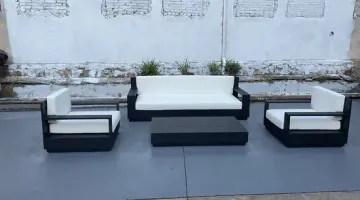 High-End Modern Outdoor Waterproof Wicker Sofa Set