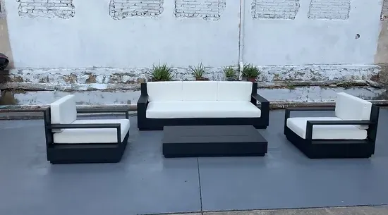 High-End Modern Outdoor Waterproof Wicker Sofa Set