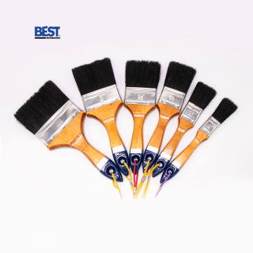 Custom Size Durable Bristle Paint Brush with Wood Handle - Factory Sale