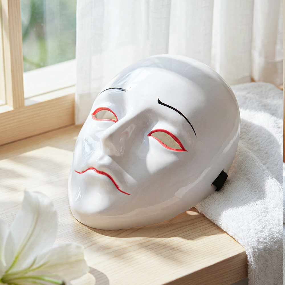 Doll Face Shape White Mask