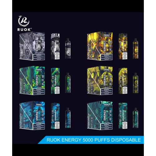 RUOK ENERGY 5000 Puffs Disposable Vape Wholesale