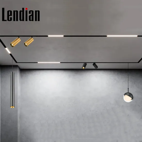 Black 7W Mini Smart DALI Dimming COB Recessed Track Lighting System with Wide Beam Angle