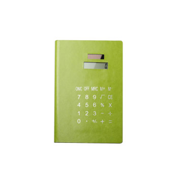 Solar Power PU Material Notebook Calculator for Students