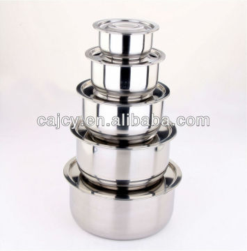 10 Pcs stainless steel cooking pot