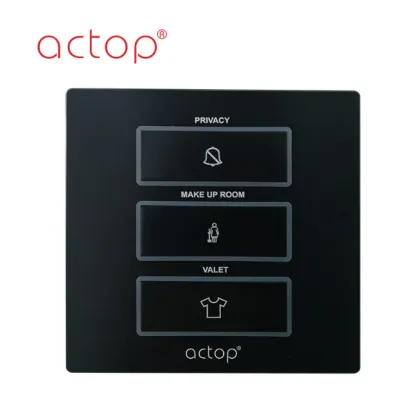 Switch wall panel with the hotel