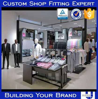 retail display store concept with brand track