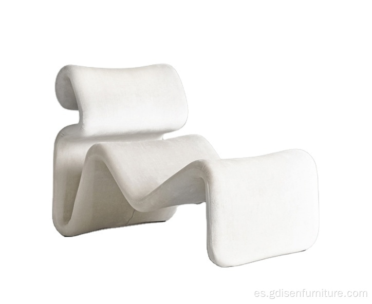 Silla flexible y otomana para muebles de sala de estar