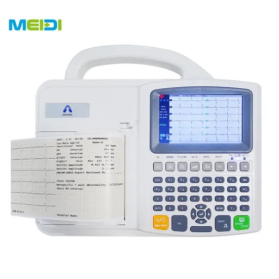 6 Channel Portable ECG Machine with Electrode Production