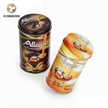 Cylinder Metal Tins for Candy Cookies Gifts