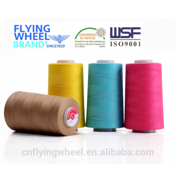 Polyester core thread