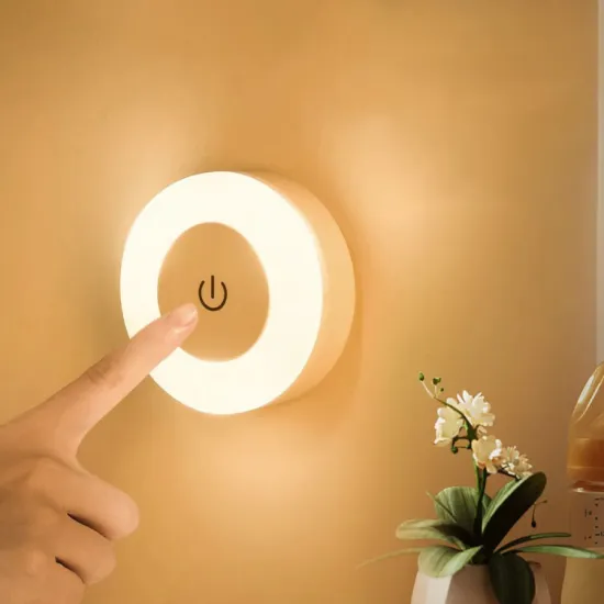 Smart, Cordless LED Night Lamp for Entryway and Corridor: Easy Mounting with Body Induction Cabinet Lights