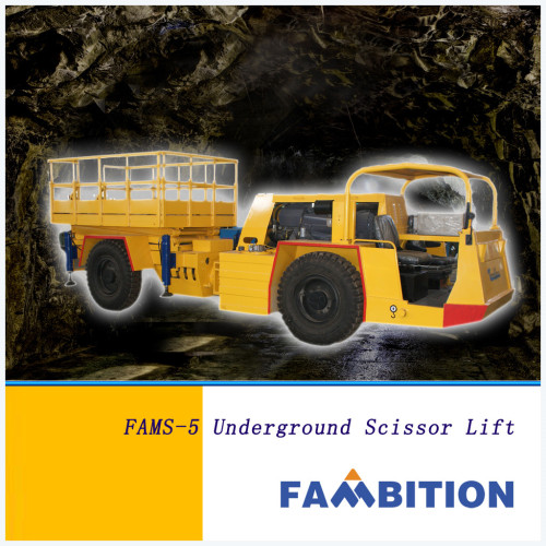 Articulated Underground Rock Tunnel Mining Good Quaulity Diesel Rising Platform