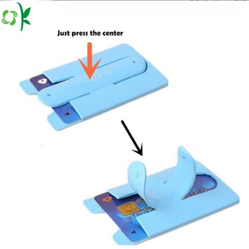 Wonderful Color Silicone Credit Card Holder for Phone