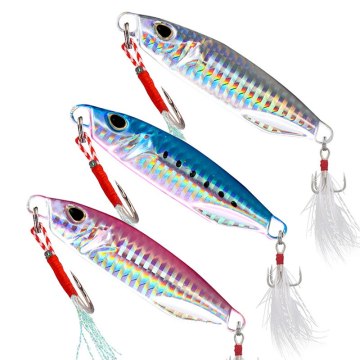 ORJD Metal Cast Jig Spoon Lure 20G Artificial Bait for Slow Jigging