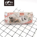 China Custom retro travel cute PU pencil case Factory