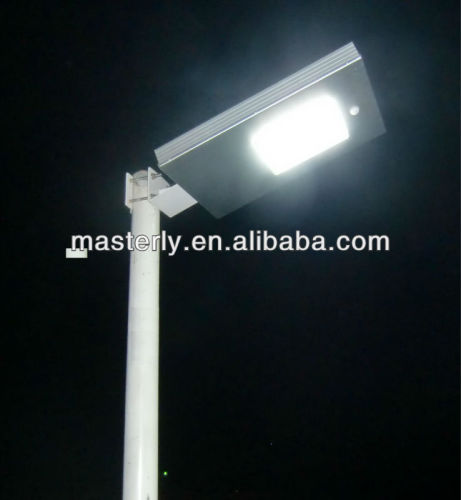 12W solar integrated street light