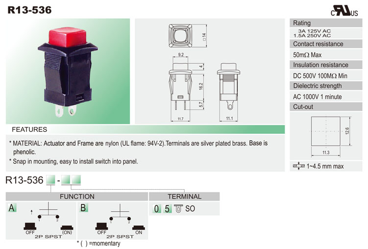 Push Button Switches