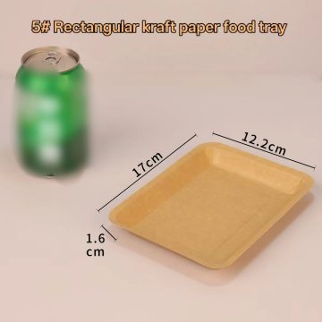 250ml Kraft Paper Rectangular Food Tray