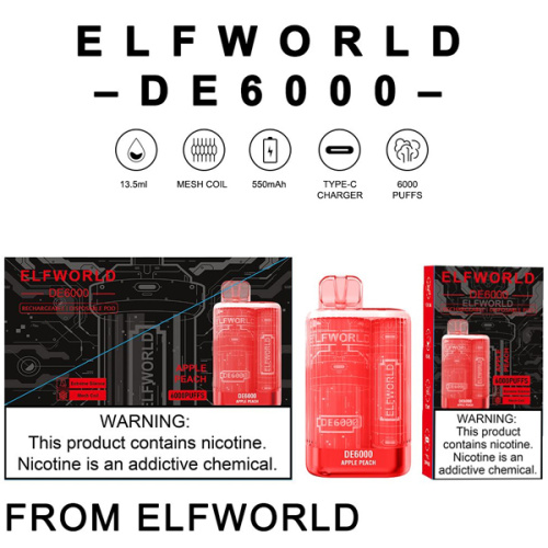 Rokok elektronik elfworld de6000 puffs