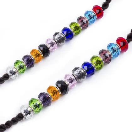 AliLeader 12 Colors Crystal Beads For Hair Braids Dreadlock Beads For Jewellery Making