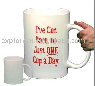 Huge stoneware mug