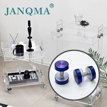 Голубая из нержавеющая сталь с двойной головкой акриловой винт